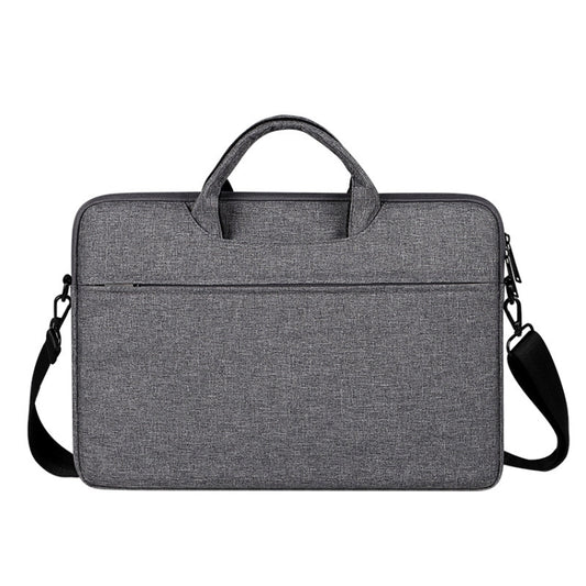 ST01S Waterproof Oxford Cloth Hidden Portable Strap One-shoulder Handbag for 15.6 inch Laptops (Dark Gray) - 14.1 inch by PMC Jewellery | Online Shopping South Africa | PMC Jewellery | Buy Now Pay Later Mobicred