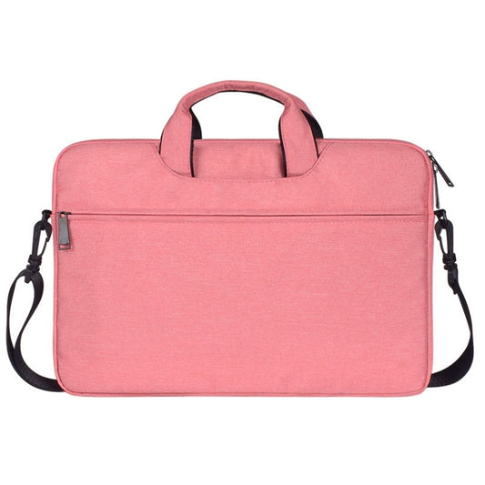 ST01S Waterproof Oxford Cloth Hidden Portable Strap One-shoulder Handbag for 15.6 inch Laptops(Pink) - 14.1 inch by PMC Jewellery | Online Shopping South Africa | PMC Jewellery | Buy Now Pay Later Mobicred