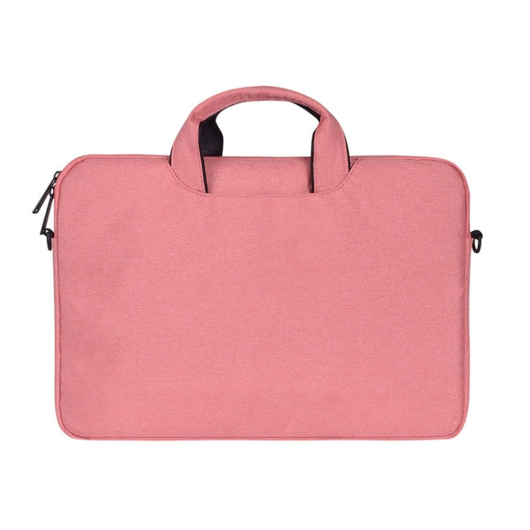 ST01S Waterproof Oxford Cloth Hidden Portable Strap One-shoulder Handbag for 15.6 inch Laptops(Pink) - 14.1 inch by PMC Jewellery | Online Shopping South Africa | PMC Jewellery | Buy Now Pay Later Mobicred