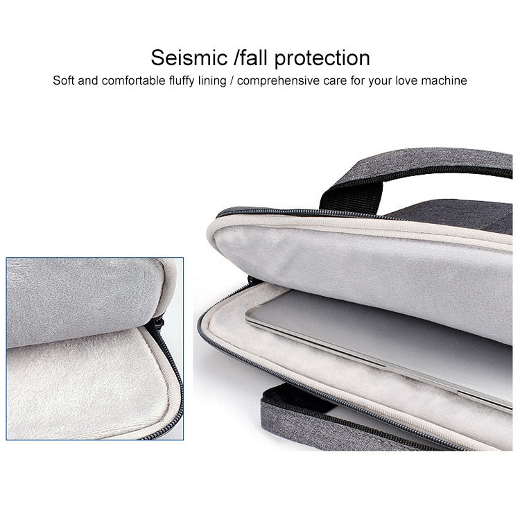 ST02S Waterproof Tear Resistance Hidden Portable Strap One-shoulder Handbag for 13.3 inch Laptops, with Suitcase Belt(Navy Blue) - 13.3 inch by PMC Jewellery | Online Shopping South Africa | PMC Jewellery | Buy Now Pay Later Mobicred