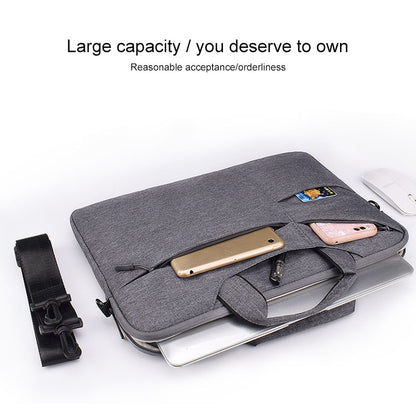 ST02S Waterproof Tear Resistance Hidden Portable Strap One-shoulder Handbag for 14.1 inch Laptops, with Suitcase Belt(Navy Blue) - 14.1 inch by PMC Jewellery | Online Shopping South Africa | PMC Jewellery | Buy Now Pay Later Mobicred