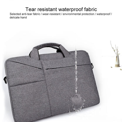 ST02S Waterproof Tear Resistance Hidden Portable Strap One-shoulder Handbag for 15.6 inch Laptops, with Suitcase Belt(Black) - 15.6 - 17 inch by PMC Jewellery | Online Shopping South Africa | PMC Jewellery | Buy Now Pay Later Mobicred