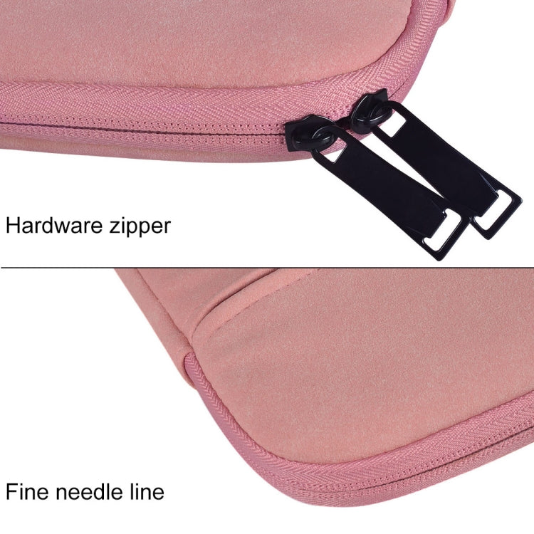 ST06 Waterproof PU Leather Zipper Hidden Portable Strap One-shoulder Handbag for 13.3 inch Laptops, with Suitcase Belt(Pink) - 13.3 inch by PMC Jewellery | Online Shopping South Africa | PMC Jewellery | Buy Now Pay Later Mobicred