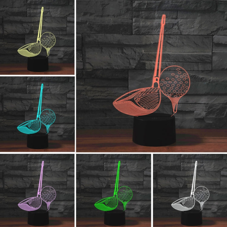 Golf Shape 3D Colorful LED Vision Light Table Lamp, Charging Touch Version - Novelty Lighting by PMC TechLife | Online Shopping South Africa | PMC TechLife | Buy Now Pay Later Mobicred