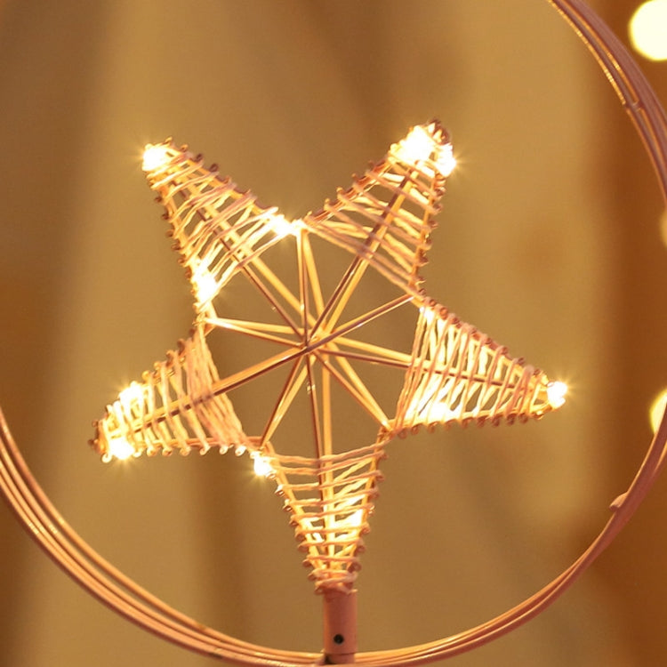 Star Moon Shape Iron Night Light Decorative Light, USB Version (Black) - Night Lights by PMc TechLife | Online Shopping South Africa | PMc TechLife | Buy Now Pay Later Mobicred