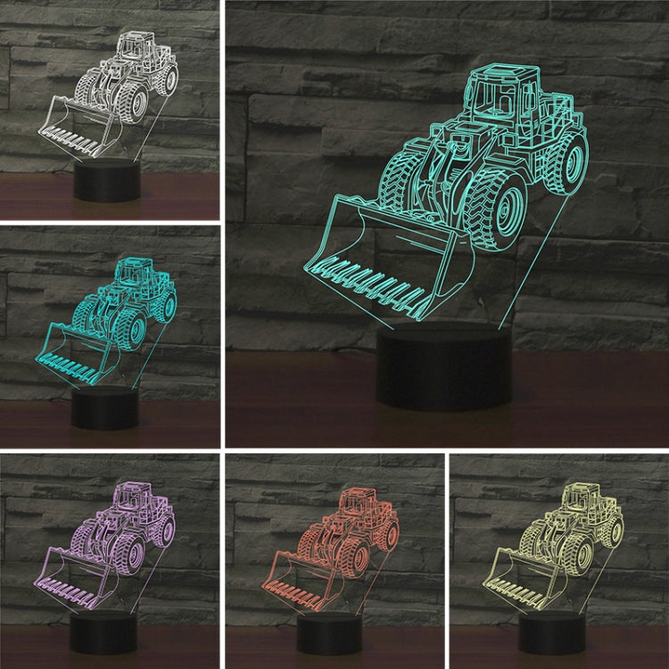 Excavator Shape 3D Colorful LED Vision Light Table Lamp, Crack Remote Control Version - Novelty Lighting by PMC TechLife | Online Shopping South Africa | PMC TechLife | Buy Now Pay Later Mobicred