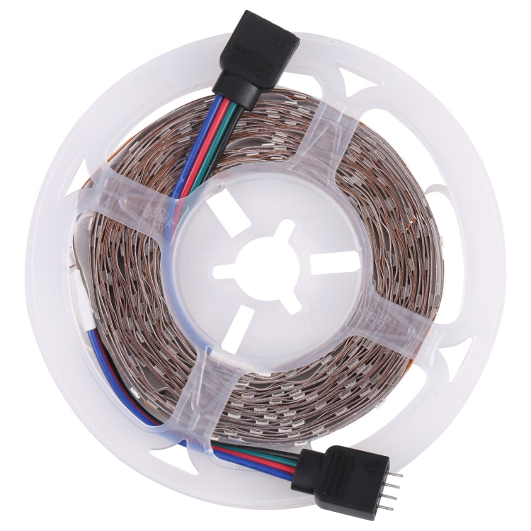 Bare Board 2835 SMD RGB LED Rope Light, 60 LED/m, Length: 5m, 12V 2A 100-240V, with 24-key Remote Control(EU Plug) - Bare Board Light by PMC TechLife | Online Shopping South Africa | PMC TechLife | Buy Now Pay Later Mobicred