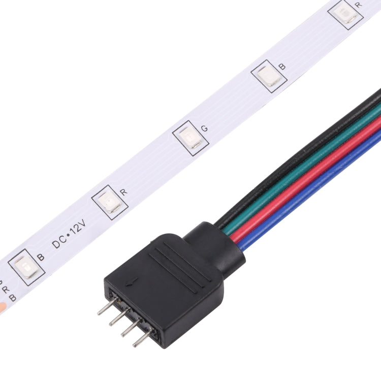 Bare Board 2835 SMD RGB LED Rope Light, 60 LED/m, Length: 5m, 12V 2A 100-240V, with 24-key Remote Control(EU Plug) - Bare Board Light by PMC TechLife | Online Shopping South Africa | PMC TechLife | Buy Now Pay Later Mobicred