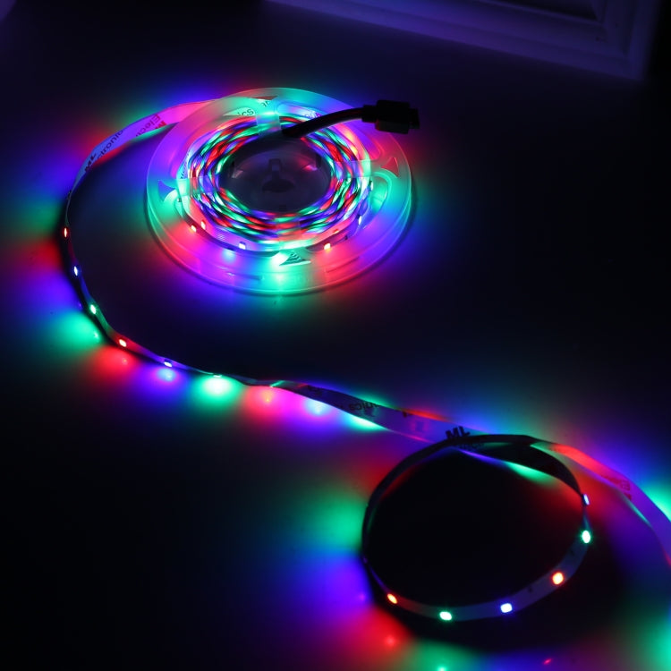 Bare Board 2835 SMD RGB LED Rope Light, 60 LED/m, Length: 5m, 12V 2A 100-240V, with 24-key Remote Control(EU Plug) - Bare Board Light by PMC TechLife | Online Shopping South Africa | PMC TechLife | Buy Now Pay Later Mobicred