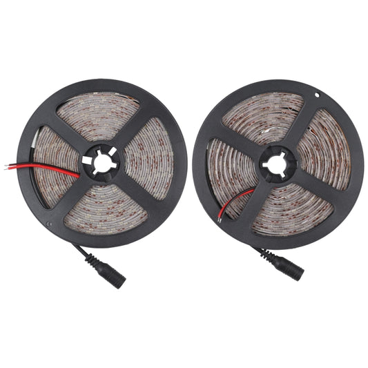 2pcs Bare Board 2835 SMD Dimmable White Light / Warm Light LED Rope Light, 60 LED/m, Length: 5m, 12V 2A 100-240V(UK Plug) - Bare Board Light by PMC Jewellery | Online Shopping South Africa | PMC Jewellery | Buy Now Pay Later Mobicred