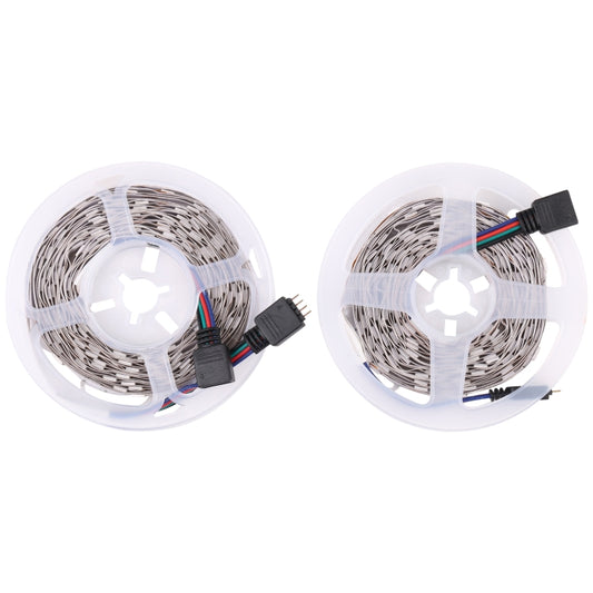 2pcs Bare Board 5050 SMD RGB LED Rope Light, 30 LED/m, Length: 5m, 12V 2A 100-240V, with 24 Keys Doodle Controller (US Plug) - Bare Board Light by PMC Jewellery | Online Shopping South Africa | PMC Jewellery | Buy Now Pay Later Mobicred