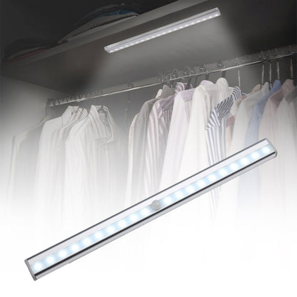 Magnet LED Human Motion Sensor Light Lamp, 20 LEDs Square Style for Cabinets, Sensor Distance: 3-5m(White Light) - Sensor LED Lights by PMC Jewellery | Online Shopping South Africa | PMC Jewellery | Buy Now Pay Later Mobicred