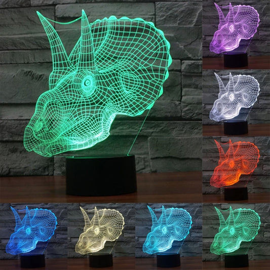 Dinosaur Style 3D Touch Switch Control LED Light , 7 Color Discoloration Creative Visual Stereo Lamp Desk Lamp Night Light - Novelty Lighting by PMC Jewellery | Online Shopping South Africa | PMC Jewellery | Buy Now Pay Later Mobicred