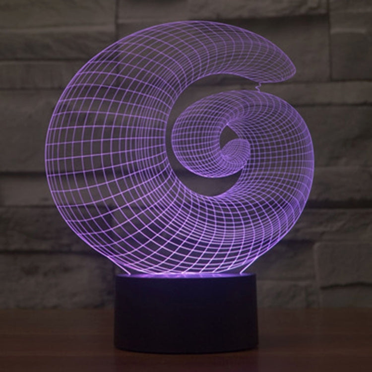 Abstract Style 3D Touch Switch Control LED Light , 7 Color Discoloration Creative Visual Stereo Lamp Desk Lamp Night Light - free shipping - PMC TechLife - Order now!