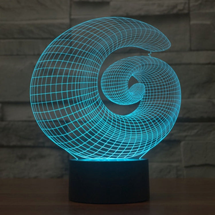 Abstract Style 3D Touch Switch Control LED Light , 7 Color Discoloration Creative Visual Stereo Lamp Desk Lamp Night Light - free shipping - PMC TechLife - Order now!