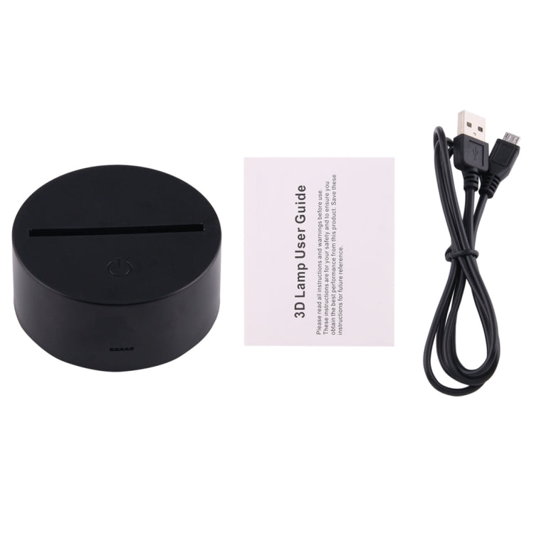 Leopard Shape 3D Touch Switch Control LED Light , 7 Colour Discoloration Creative Visual Stereo Lamp Desk Lamp Night Light - Novelty Lighting by PMC TechLife | Online Shopping South Africa | PMC TechLife | Buy Now Pay Later Mobicred