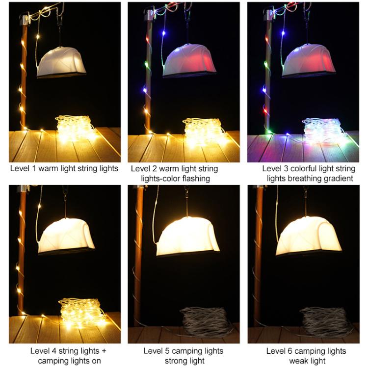 KXK-505 Multifunctional Tent Camping Llight with 15m String Light - Camping Lighting by PMc TechLife | Online Shopping South Africa | PMc TechLife | Buy Now Pay Later Mobicred