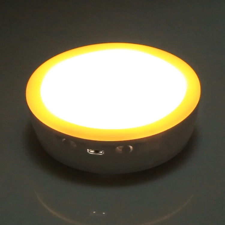 R10 USB Charging LED PIR Sensor Night Light , 4000K Emergency Light Cabinet Lamp, Sensor Distance: about 3m, DC 4.5V(Yellow) - Sensor LED Lights by PMC Jewellery | Online Shopping South Africa | PMC Jewellery | Buy Now Pay Later Mobicred