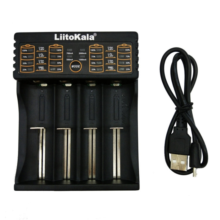 LiitoKala lii-402 4 In 1 Lithium Battery Charger for Li-ion IMR 18650, 18490, 18350, 17670, 17500, 16340(RCR123), 14500, 10440 - Charger & Converter by PMC Jewellery | Online Shopping South Africa | PMC Jewellery | Buy Now Pay Later Mobicred