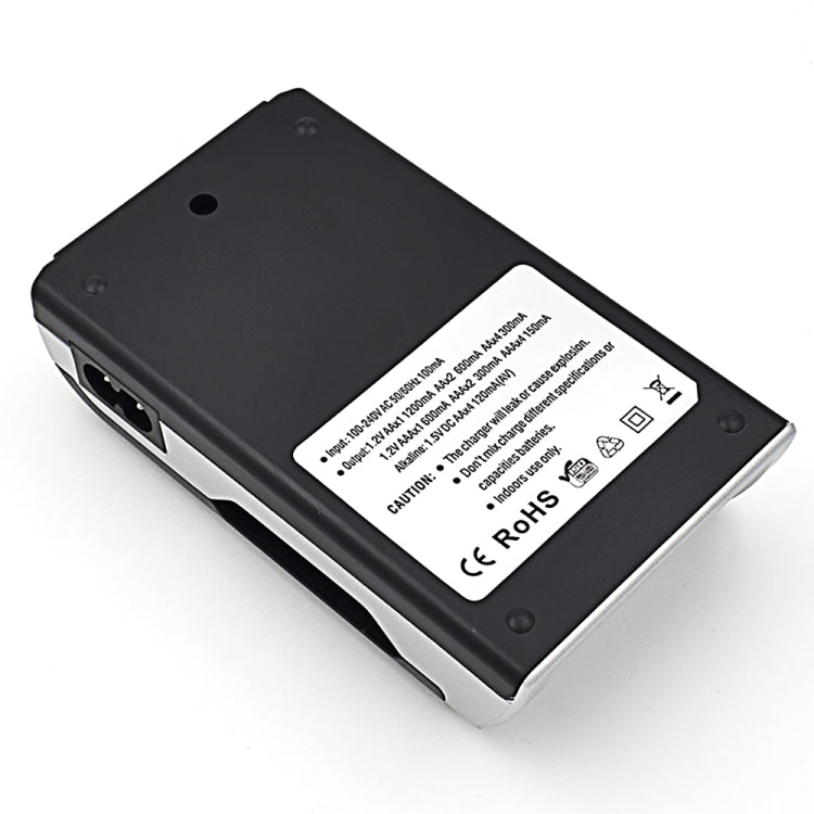 AC 100-240V 4 Slot Battery Charger for AA & AAA Battery, with LCD Display, EU Plug - free shipping - PMC Jewellery - Order now!