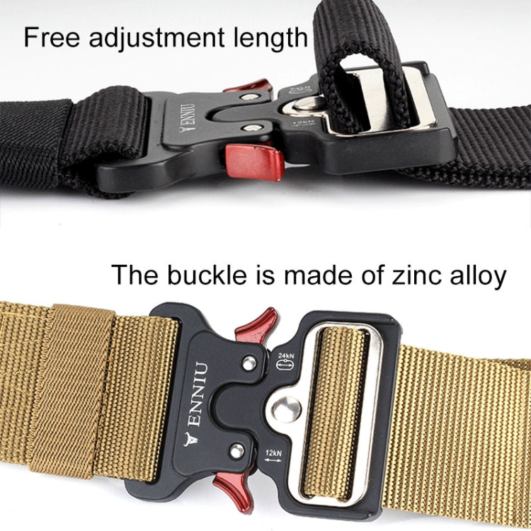 ENNIU 5cm Wide High-quality Powerful Nylon Belt Adjustable Multifunction Training Belts for Men(Army Green) - Belts by PMC Jewellery | Online Shopping South Africa | PMC Jewellery | Buy Now Pay Later Mobicred