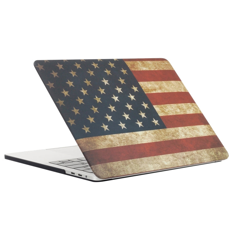 For 2016 New Macbook Pro 13.3 inch A1706 & A1708 Retro US Flag Pattern Laptop Water Decals PC Protective Case - MacBook Pro Cases by PMC Jewellery | Online Shopping South Africa | PMC Jewellery | Buy Now Pay Later Mobicred