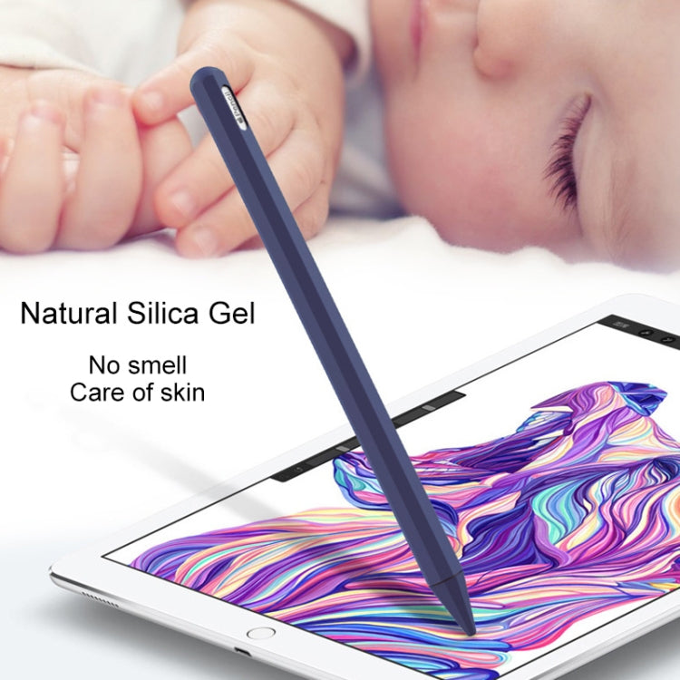 Stylus Pen Silica Gel Protective Case for Apple Pencil 2 (Grey) - Pencil Accessories by PMC Jewellery | Online Shopping South Africa | PMC Jewellery | Buy Now Pay Later Mobicred
