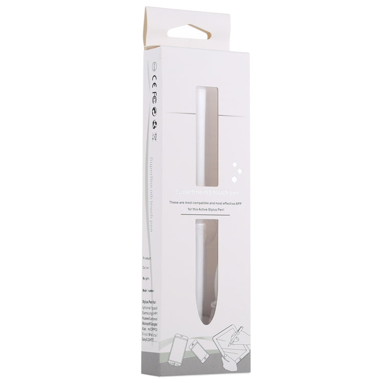 1.4-2.3mm Magnetic Design Superfine Nib Prevent Accidental Touch Handwritten Capacitive Screen Stylus Pen(White) - Stylus Pen by PMC Jewellery | Online Shopping South Africa | PMC Jewellery | Buy Now Pay Later Mobicred