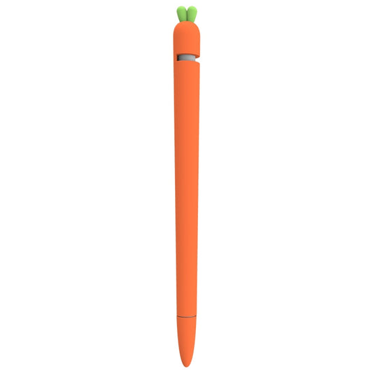 LOVE MEI For Apple Pencil 1 Carrot Shape Stylus Pen Silicone Protective Case Cover (Orange) - Pencil Accessories by LOVE MEI | Online Shopping South Africa | PMC Jewellery