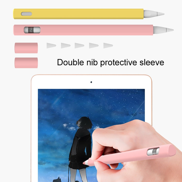 LOVE MEI For Apple Pencil 1 Triangle Shape Stylus Pen Silicone Protective Case Cover (Purple) - Pencil Accessories by LOVE MEI | Online Shopping South Africa | PMC Jewellery