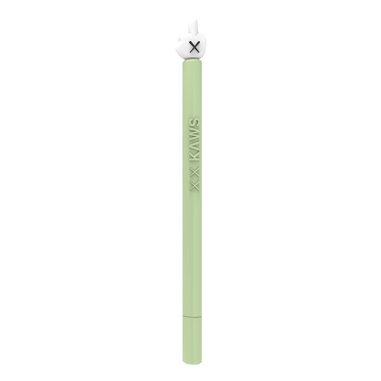 LOVE MEI For Apple Pencil 2 Middle Finger Shape Stylus Pen Silicone Protective Case Cover (Green) - Pencil Accessories by LOVE MEI | Online Shopping South Africa | PMC Jewellery