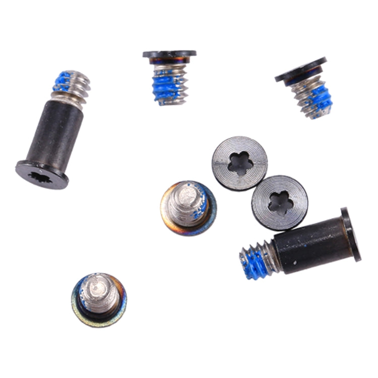 8 in 1 for Macbook 12 inch A1534 Computer Case Bottom Cover Screws (2 Long + 6 Short)(Black) - Screws by PMc TechLife | Online Shopping South Africa | PMc TechLife | Buy Now Pay Later Mobicred