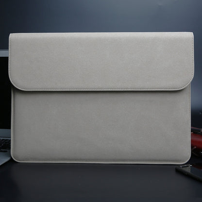 Horizontal Matte Leather Laptop Inner Bag for MacBook Air 11.6 inch A1465 (2012 - 2015) / A1370 (2010 - 2011)(Light Grey) - Protective Bags by PMC Jewellery | Online Shopping South Africa | PMC Jewellery | Buy Now Pay Later Mobicred