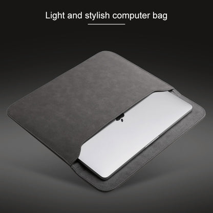 Horizontal Matte Leather Laptop Inner Bag for MacBook Air 11.6 inch A1465 (2012 - 2015) / A1370 (2010 - 2011)(Light Grey) - Protective Bags by PMC Jewellery | Online Shopping South Africa | PMC Jewellery | Buy Now Pay Later Mobicred