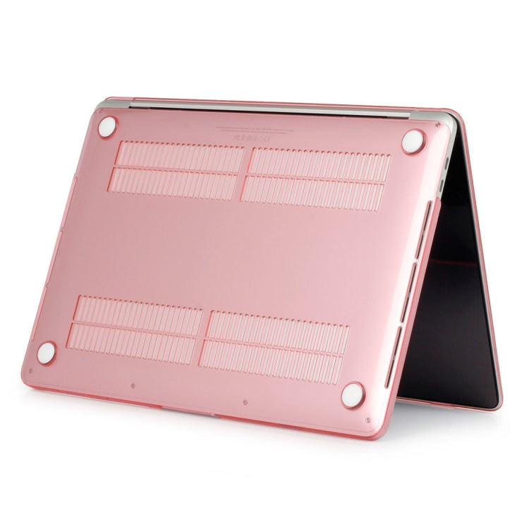 ENKAY Hat-Prince 2 in 1 Crystal Hard Shell Plastic Protective Case + Europe Version Ultra-thin TPU Keyboard Protector Cover for 2016 MacBook Pro 13.3 Inch without Touch Bar (A1708) (Pink) - MacBook Pro Cases by ENKAY | Online Shopping South Africa | PMC Jewellery | Buy Now Pay Later Mobicred