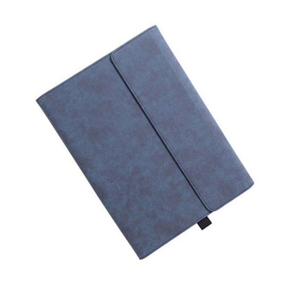 For Microsoft Surface Pro 7 / 7+ South African Sheepskin Magnetic Horizontal Flip Leather Case with Pen Slot & Holder (Blue) - Others by PMC Jewellery | Online Shopping South Africa | PMC Jewellery