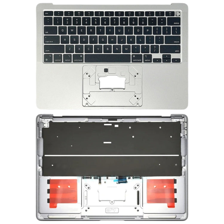 For Macbook Air 13 2020 M1 A2337 EMC3598 C-side Cover + US Edition Key Board (Silver) - Bottom Cover by PMC Jewellery | Online Shopping South Africa | PMC Jewellery