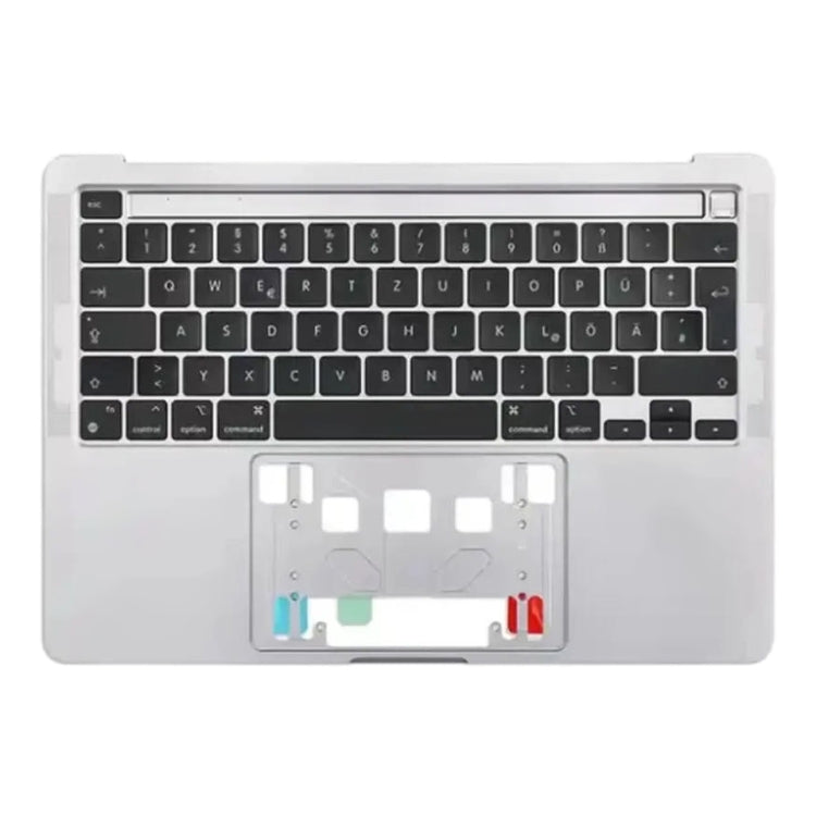 For Macbook Pro 13 inch 2021 A2338 C-side Cover + UK Edition Key Board (Silver) - Bottom Cover by PMC Jewellery | Online Shopping South Africa | PMC Jewellery