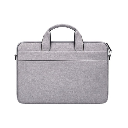 ST03S 14.1 inch Double Side Pockets Wearable Oxford Cloth Soft Handle Portable Laptop Tablet Bag(Grey) - 14.1 inch by PMC Jewellery | Online Shopping South Africa | PMC Jewellery | Buy Now Pay Later Mobicred