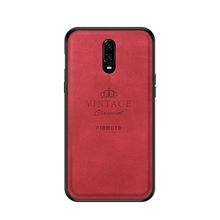 PINWUYO Shockproof Waterproof Full Coverage PC + TPU + Skin Protective Case for One Plus 6T (Red) - More Brand by PINWUYO | Online Shopping South Africa | PMC Jewellery | Buy Now Pay Later Mobicred