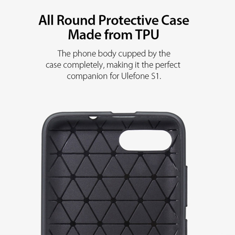 Original Carbon Fibre Texture TPU Protective Case for Ulefone S1(Black) - More Brand by PMC Jewellery | Online Shopping South Africa | PMC Jewellery | Buy Now Pay Later Mobicred