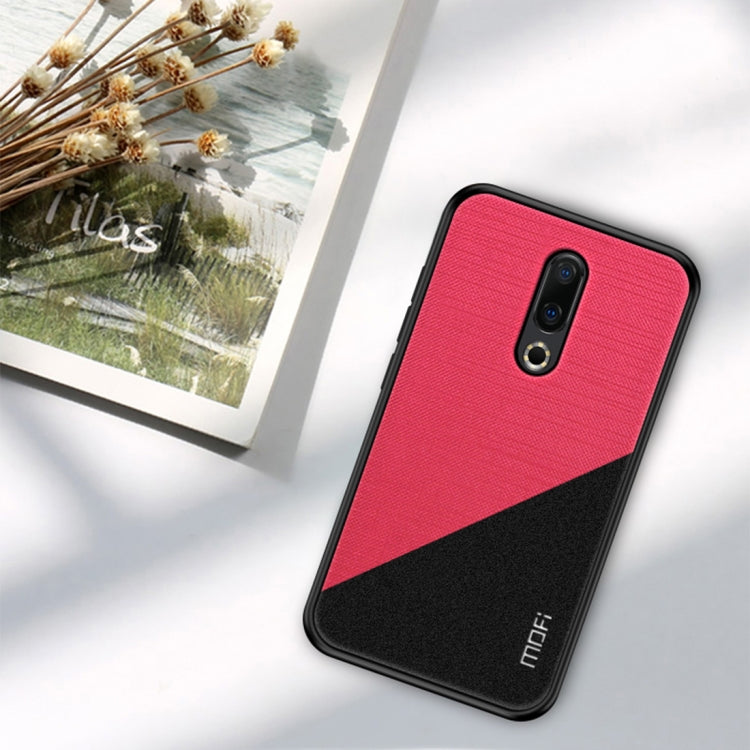 MOFI Shockproof TPU + PC + Cloth Pasted Case for Meizu 16 (Red) - Meizu by MOFI | Online Shopping South Africa | PMC Jewellery | Buy Now Pay Later Mobicred