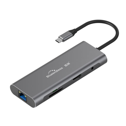 Blueendless 9 In 1 Multi-function Type-C / USB-C HUB Expansion Dock - USB HUB by Blueendless | Online Shopping South Africa | PMC Jewellery | Buy Now Pay Later Mobicred