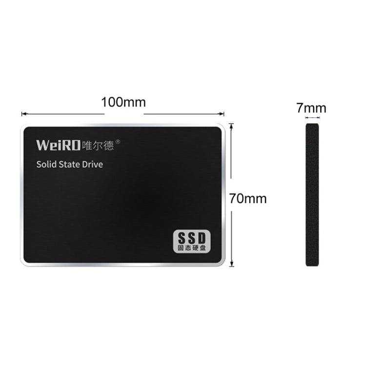 WEIRD S500 128GB 2.5 inch SATA3.0 Solid State Drive for Laptop, Desktop - External Solid State Drives by PMC Jewellery | Online Shopping South Africa | PMC Jewellery | Buy Now Pay Later Mobicred