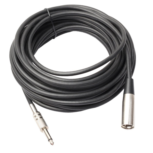 10m XLR 3-Pin Male to 1/4 inch (6.35mm) Mono Shielded Microphone Audio Cord Cable - Microphone Audio Cable & Connector by PMC Jewellery | Online Shopping South Africa | PMC Jewellery | Buy Now Pay Later Mobicred