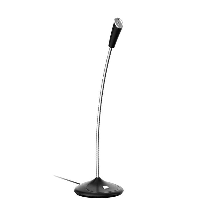 BK Desktop Gooseneck Adjustable USB Wired Audio Microphone, Built-in Sound Card, Compatible with PC / Mac for Live Broadcast, Show, KTV, etc.(Black) - Microphone by PMC Jewellery | Online Shopping South Africa | PMC Jewellery | Buy Now Pay Later Mobicred