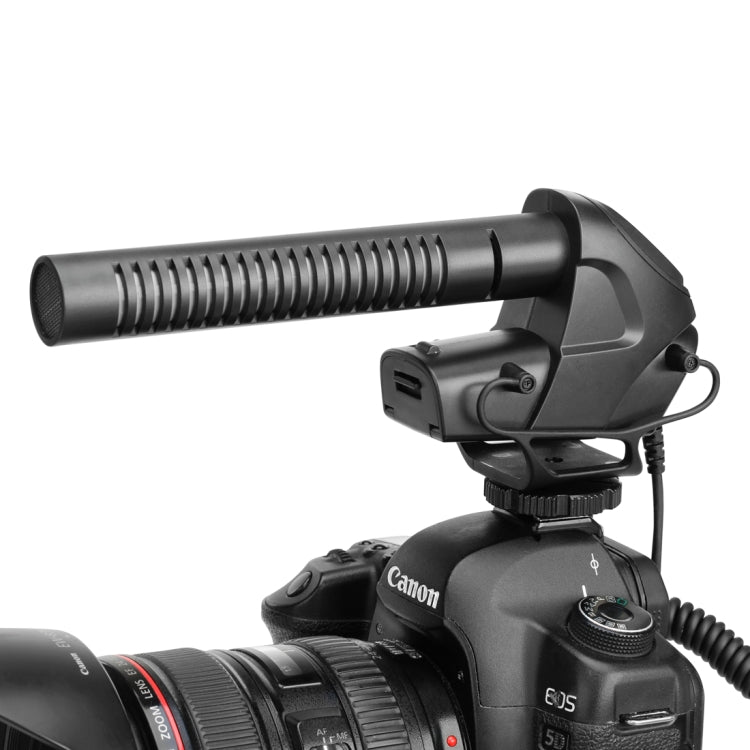 BOYA BY-BM3030 Shotgun Super-cardioid Condenser Broadcast Microphone with Windshield for Canon / Nikon / Sony DSLR Cameras (Black) - Camera Microphone by BOYA | Online Shopping South Africa | PMC Jewellery | Buy Now Pay Later Mobicred