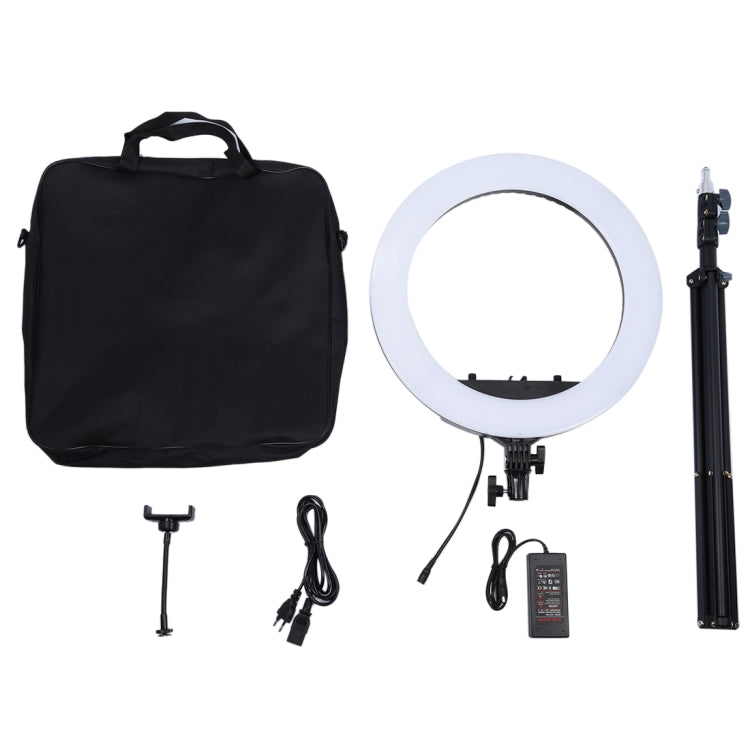 18 inch 55W Two-speed Dimmable Anchor Photography Self-timer LED Ring Fill-in Light with Tripod - Ring Light by PMC Jewellery | Online Shopping South Africa | PMC Jewellery | Buy Now Pay Later Mobicred