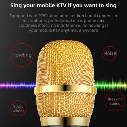 K3 Bluetooth 5.0 Karaoke Live Stereo Sound Wireless Bluetooth Condenser Microphone (Gold) - Microphone by PMC Jewellery | Online Shopping South Africa | PMC Jewellery | Buy Now Pay Later Mobicred