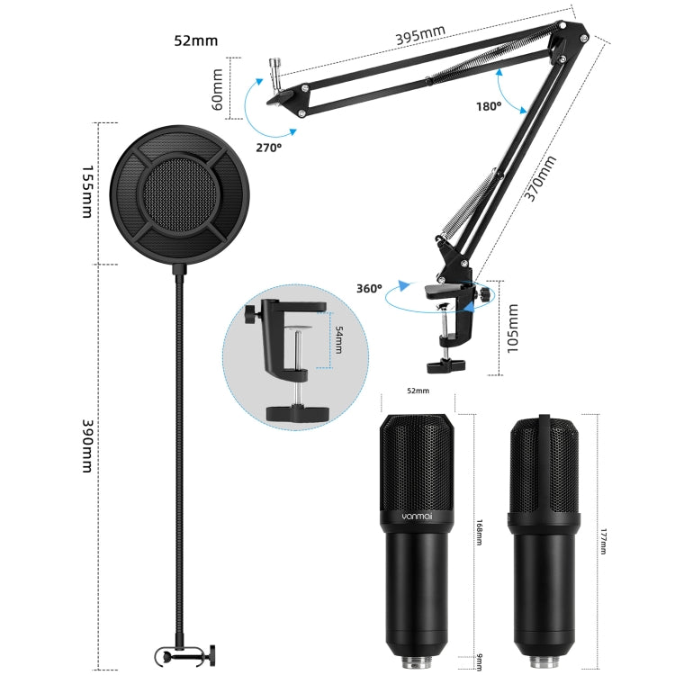 Yanmai Q10 3.5mm Recording Microphone Kit - Microphone by Yanmai | Online Shopping South Africa | PMC Jewellery | Buy Now Pay Later Mobicred